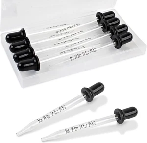 Glass Dropper, Pipettes Lab Dropper, Medicine, 1ml Capacity, Ear and Eye Dropper - Picture 1 of 9