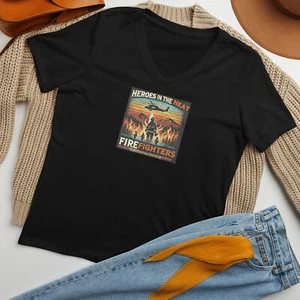 Women’s relaxed v-neck t-shirt - Picture 1 of 36