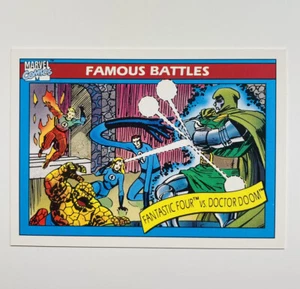 1990 Marvel Universe Series 1 Fantastic Four vs. Doctor Doom #90 Mint Card - Bild 1 von 1
