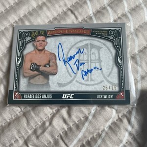 RAFAEL DOS ANJOS 2016 Topps UFC Museum Collection Archival Auto Autograph 25/25