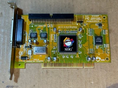 Used - Tested - Vintage - SIIG SCSI360P SCSI PCI Controller Card - Image 1 of 3