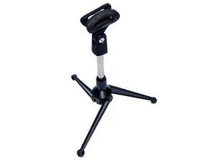 Mikrofon-Tischstativ Mikrofonstativ Tischstativ Komplettset mit Klemme 11-17 cm - Bild 1 von 6