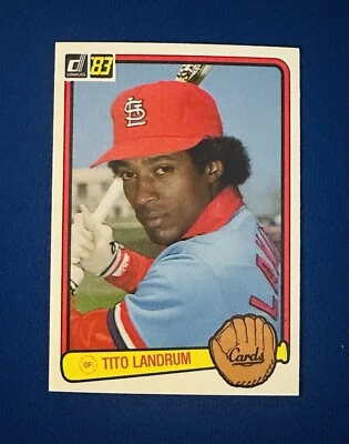 1983 DONRUSS #498 TITO LANDRUM ST LOUIS CARDINALS NM-MT or BETTER '83 WS CHAMP - Image 1 of 2
