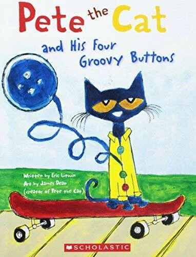 Pete the Cat and His Four Groovy Buttons - Paperback By Eric Litwin - GOOD - Image 1 of 1