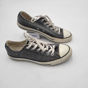 Converse All Stars, Sneakers; Men Size 8, Women Size 10 black &white pattern - Picture 1 of 12