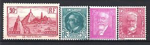 FRANCE ANNEE COMPLETE 1933 YVERT N° 290 / 293 , 4 TIMBRES NEUFS xx LUXE  M997