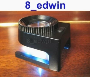 Professional Solid Steel 10x Large Lens Lighting Loupe / Magnifier - Picture 1 of 9