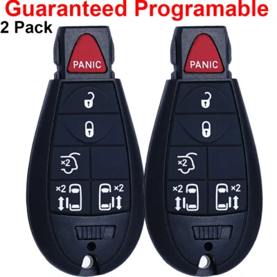 2x Remote Key Fob For 2008 2009 2010 2011 2012 2013 2014 Dodge Grand Caravan 6B - Imagem 1 de 4