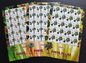 2009 Malaysia Palm Trees Flora Flowers Fruits Plants 60v Stamps Full Sheets - Picture 1 of 4