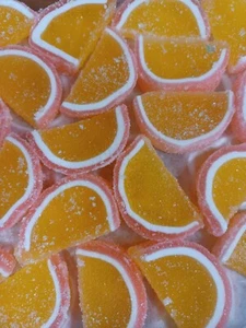 Apricot Peach Fruit Jelly Slice Slices Candy (5) 10 oz Packages Free Shipping - Picture 1 of 2