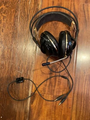 steelseries siberia v2 Gaming Headset black gold - Image 1 of 3