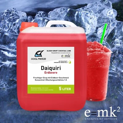 Slush Syrup 5L Daiquiri | Alcohol Free | Strawberry | From Manufacturer Cocktail Line - Image 1 of 4