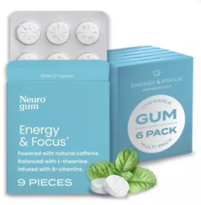 Coffee Mints Energy & Focus 9 Pieces New Keep Your Mouth Fresh And Clean - Picture 1 of 6