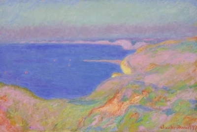 On the Cliff Near Dieppe, Sunset | Claude Monet | 1897 Monet Impressionism Print - Image 1 of 4