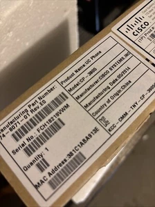 Cisco | CP-3905 | Unified SIP Phone 3905, Charcoal, Standard Handset | New - Picture 1 of 2