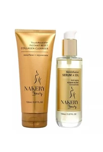 Nakery Beauty Plump & Smooth Serum & Cleanser 2 Piece Set SEALED - Picture 1 of 3