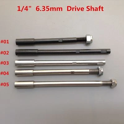 1PCS 1/4" 6.35mm Drive Shaft 59mm /80mm W/ Screw Thread & Nut for RC Boat - Image 1 of 4