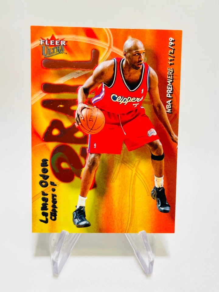 LAMAR ODOM 2000-01 Fleer Ultra 2BALL Insert Clippers #1 - Image 1 of 2