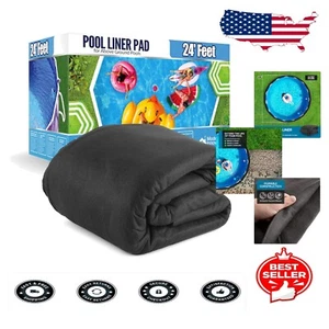 Extra Thick Liner Pad for Above Ground Pools - 24' Round Weather-Resistant Mat - Picture 1 of 8