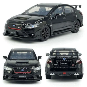 1:32 Scale Black Subaru WRX STI Model Car Car for Kids with Light Diecast Toy - Picture 1 of 13