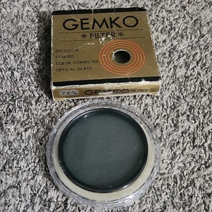  Filtro de lente de vidrio vintage GEMKO 72 mm - Imagen 1 de 3