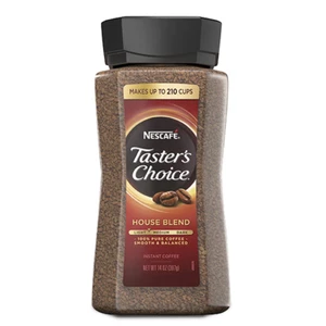 Nescafe Taster's Choice House Blend Instant Coffee, Light/Medium Roast 4 x 14 oz - Picture 1 of 6