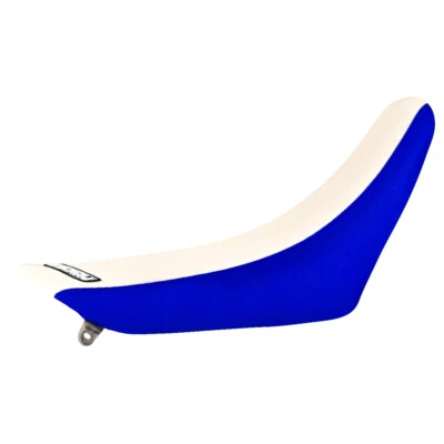 Cubierta de asiento Yamaha YZ 80 1993-2001 de Enjoy MFG pinza azul blanca #124 Foto 1 de 4