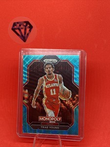 2022-23 Panini Prizm Monopoly Teal Wave Refractors All-Stars Trae Young Hawks #4