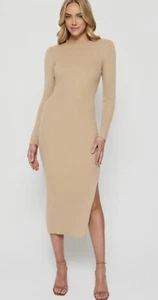 Style State Knit Dress Camel Size M/L - Picture 1 of 2