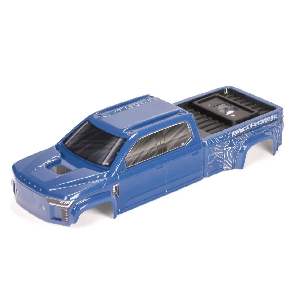 ARRMA BIG ROCK 4X4 Crew Cab Clipless Painted Decaled Trimmed Body Blue ARA-1386 - Image 1 of 1