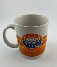 Vintage 1990s Houston Astros Coffee Cup Mug Astrodome Papel Rainbow