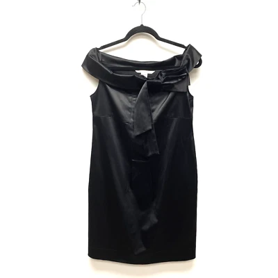 Mini Vestido Diane von Furstenberg Mujer Negro Lazo Fuera del Hombro Pia Cóctel 6 Foto 1 de 4