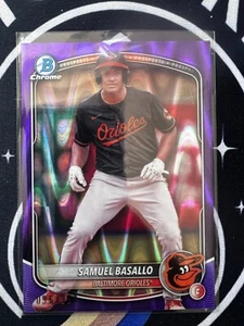 Samuel Basallo 2025 Bowman Chrome #BCP-109 Purple Raywave Refractor #095/250 - Bild 1 von 1