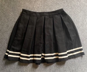 Hot Topic Rock Damen Größe M schwarz gestreift Schulmädchen Mini Damen - Bild 1 von 6