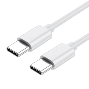 Cavo USB Type-C a USB Type-C 2.0 BIANCO USB-C a USB-C ricarica fast charge 60W - Foto 1 di 7