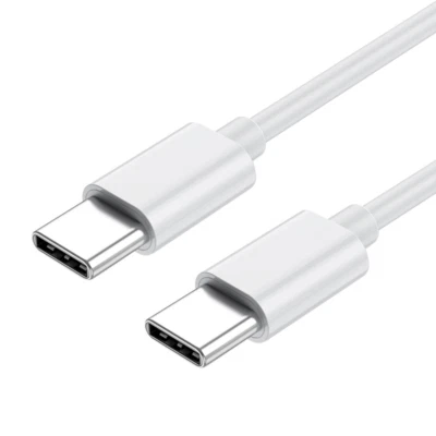 Cavo USB Type-C a USB Type-C 2.0 BIANCO USB-C a USB-C ricarica fast charge 60W - Immagine 1 di 4