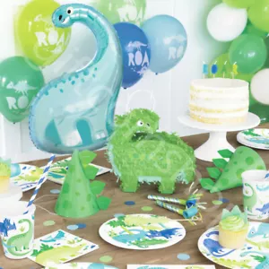 Dinosaur Party Supplies Kids Childrens Birthday Decorations Balloons Tableware - Picture 1 of 17