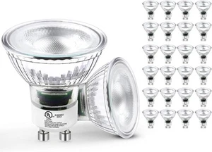 MASTERY MART GU10 LED Bulbs Dimmable Mr16 50 24 Pack, 2700k Soft White -5.5w - Picture 1 of 8
