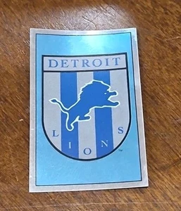 1990 Panini DETROIT LIONS Shield Foil Sticker #256 - Picture 1 of 2