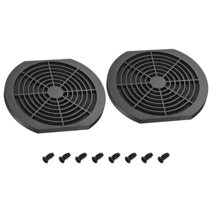 172mm Cooling Fan Filter with Screw, 2 Pack ABS Ventilator Grill Guard, Black - Zdjęcie 1 z 6