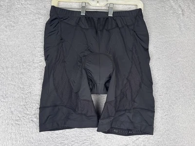 Pantalones Cortos de Ciclismo Acolchados Beroy 2XL Negros Bicicleta Compresión Adulto Malla Forro Foto 1 de 4