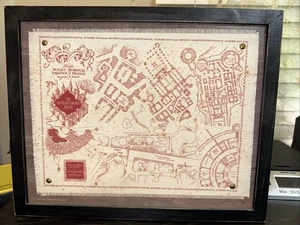 Harry Potter Framed Marauders Map From Box Lunch Wizarding World - Picture 1 of 7