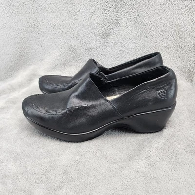 Ariat Shoes Womens Size 8.5 Hera Black Leather Cushioned Comfort Clogs *Read* - Image 1 of 4