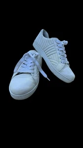 Prada Diagramme Weiß Leder Sneaker 36 EU / 6 US. Made In Italy - Bild 1 von 17