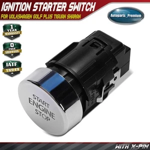 Engine Start Stop Push Button Switch for Volkswagen Golf Plus Tiguan Sharan Seat - Picture 1 of 9