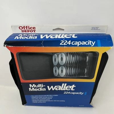 NEW Case Logic type 224Cd Wallet Book dvd blu-ray storage game disc binder black - Image 1 of 4