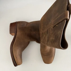 Frye Cavalry Square Toe Schlupfstiefel 12 M braun Herren abgenutzt Campus - Bild 1 von 11