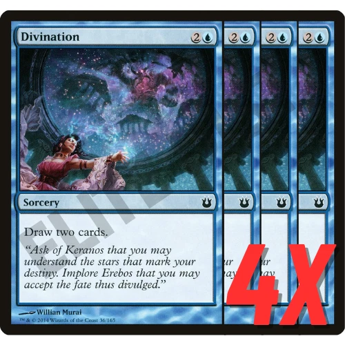 MTG Divination (Born of the Gods) 36/165 (NEAR MINT) (4X) - Image 1 of 1