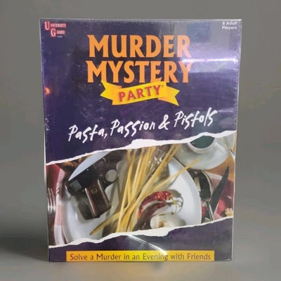 Asesinato Misterio Cena Fiesta 8 Jugadores Juego de Mesa Pasta Pasión Pistolas Adulto Nuevo Foto 1 de 4