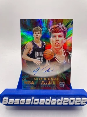 2022-23 Panini NBA Hoops TINTA Jason Williams Auto #HI-JSW KINGS CHOCOLATE BRANCO - Imagem 1 de 2